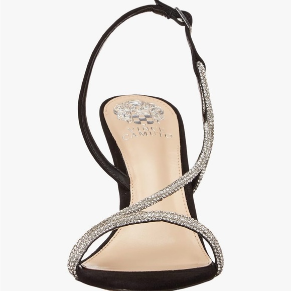 Vince Camuto Luanna Rhinestone Strappy Stiletto Sandals Heels - Sz 8.5 - NWT NIB - Picture 3 of 9